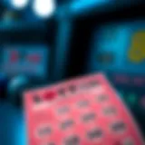 A captivating view of the Belgian Lotto ticket with vibrant colors and numbers.