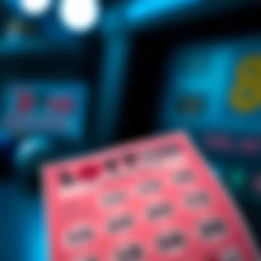 A captivating view of the Belgian Lotto ticket with vibrant colors and numbers.