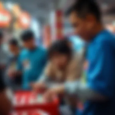 Community Engagement in Toto Games A dynamic scene of players engaging in a Toto game at a community event.