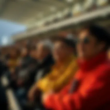 Audience enjoying a thrilling race at Gwacheon