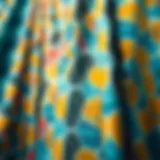 A vibrant display of intricate fabric patterns