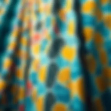 Exploring the Intricacy of Fabric Patterns A vibrant display of intricate fabric patterns