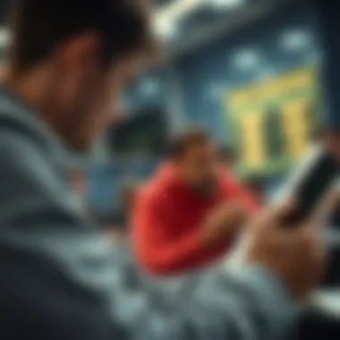 Strategizing for Steady Income Illustration of a person reviewing investment strategies