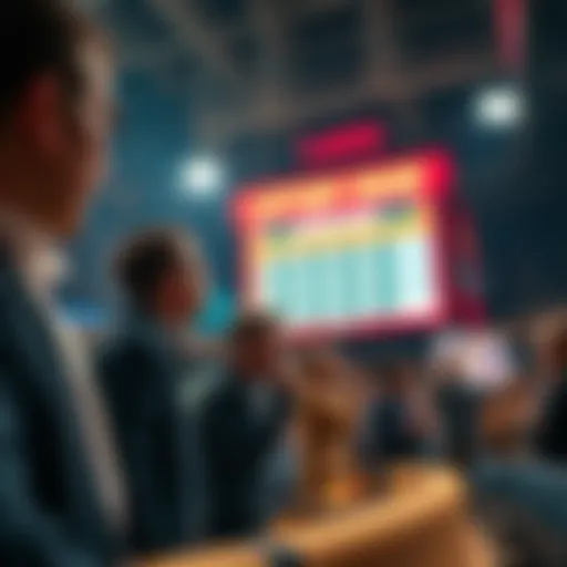 Illustration depicting the excitement of lottery draws