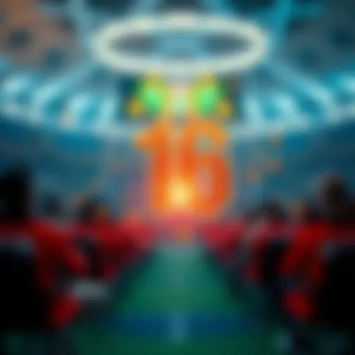 Visual representation of lottery number prediction algorithms