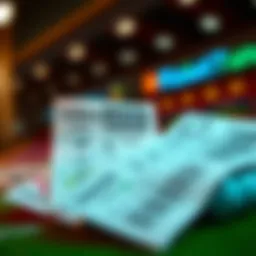 Visual representation of lottery tickets and strategies