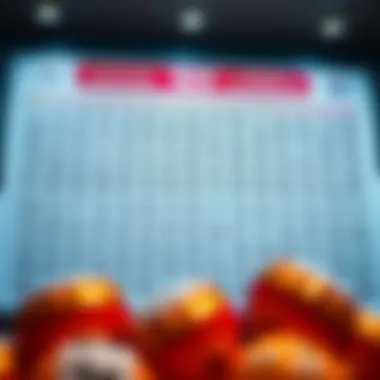 Comparison of Previous Winning Numbers Historical winning numbers comparison chart