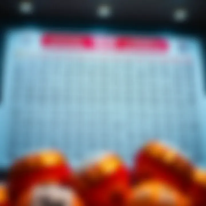 Comparison of Previous Winning Numbers Historical winning numbers comparison chart