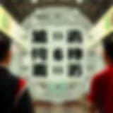 Visual representation of lottery number patterns