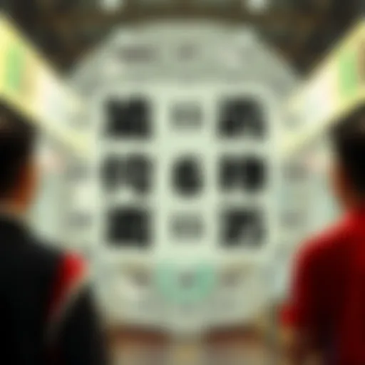 Visual representation of lottery number patterns