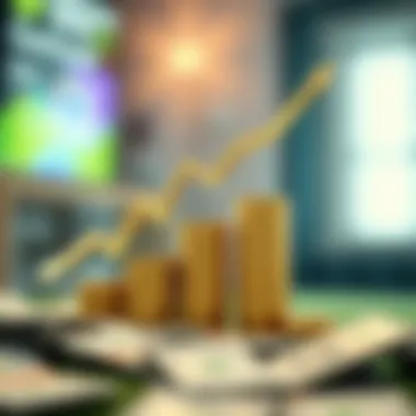 Financial Growth After Winning An abstract illustration of financial growth related to lottery winnings