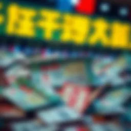 A representation of lottery tickets discarded after winning