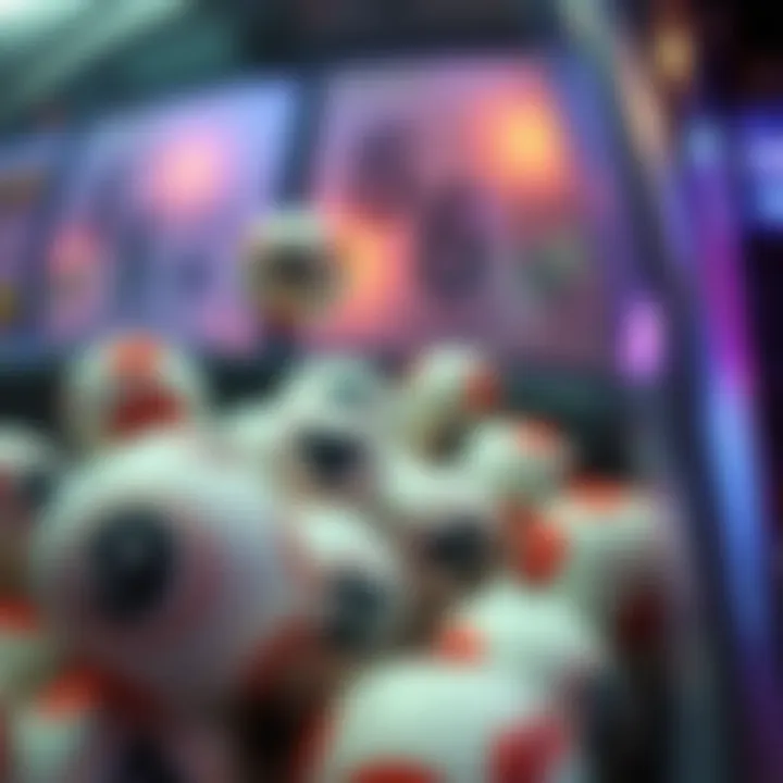 Randomness in Lottery Draws A close-up shot of lottery balls being drawn from a machine, illustrating randomness