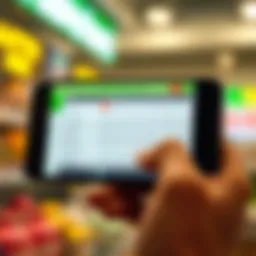 Digital lottery results display on a smartphone