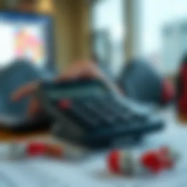 A calculator with betting strategy notes