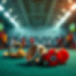 Conceptual illustration of lottery key rings in betting culture