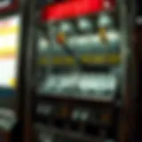 Detailed view of a lottery machine showcasing its intricate parts and mechanisms