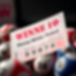 Lotto ticket showcasing winning numbers