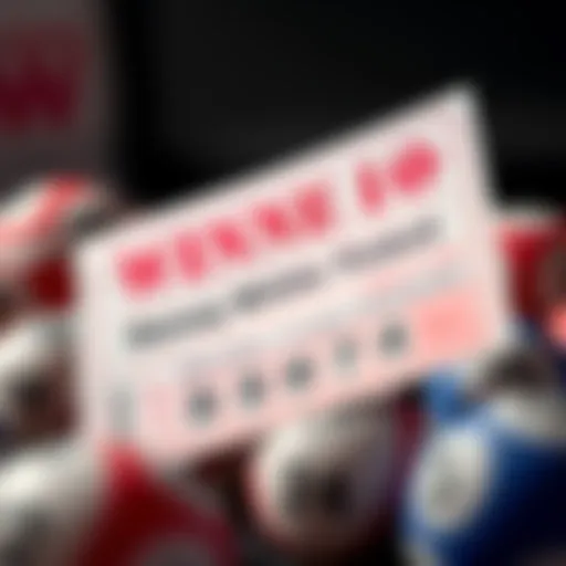 Winning Lotto Ticket Lotto ticket showcasing winning numbers
