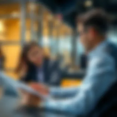 Seeking Financial Guidance for Newfound Wealth A financial advisor discussing plans with a client
