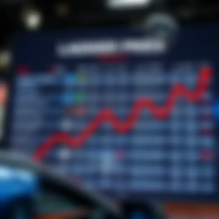 Recent Market Statistics for Ladder Prices Chart depicting recent market statistics for ladder prices