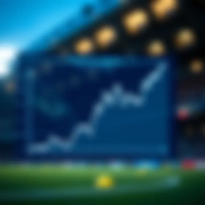 Graph showing statistical analysis for betting