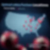 Optimal Lottery Purchase Locations A strategic map highlighting optimal lottery purchase locations