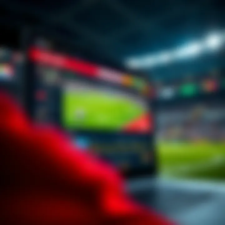 Screenshot of an online betting platform