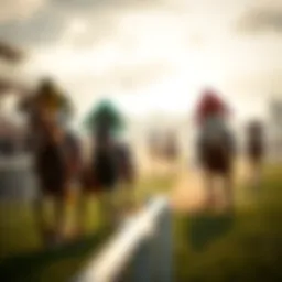 Exciting horse racing event