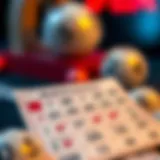 Lotto ticket with winning numbers