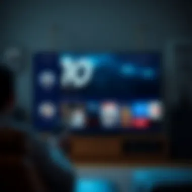 User interface of a popular streaming service