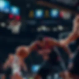 Analysis of a basketball game in action