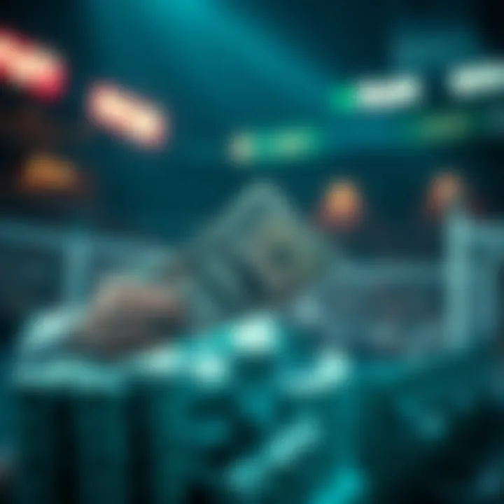 A conceptual image showing potential risks involved in cash giveaways