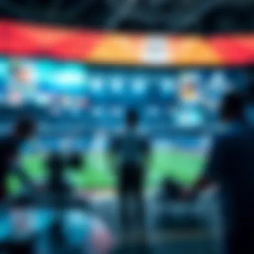 A visual representation of different sports broadcasting platforms