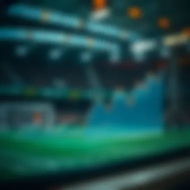 An analytical chart displaying trends in sports viewership