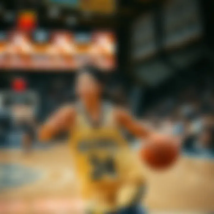 Highlighting Influential Players in Women's Basketball Key players in women's basketball during a pivotal game